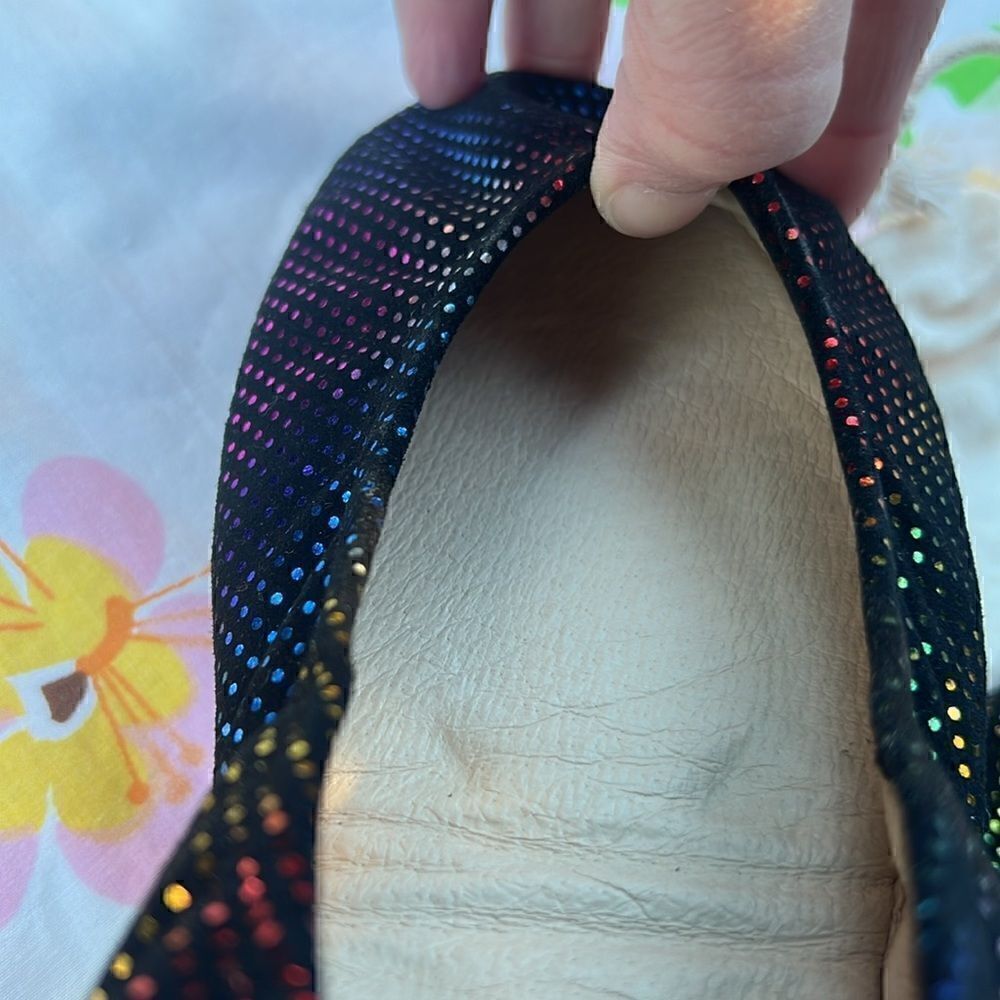 *BRAND NEW* Disco Rainbow Dots Storehouse Flats -7 NWT - Picture 8 of 11